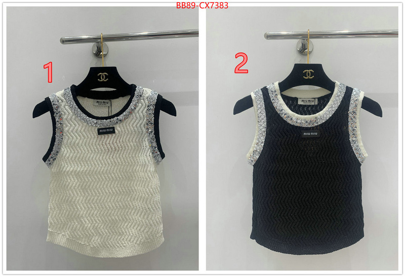 Clothing-MIU MIU where can you buy replica ID: CX7383 $: 89USD