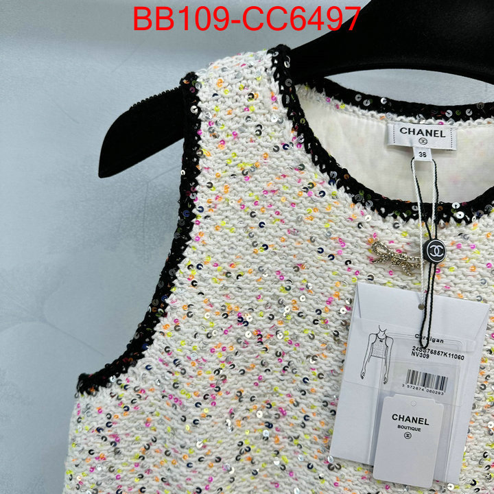 Clothing-Chanel where to buy replicas ID: CC6497 $: 109USD