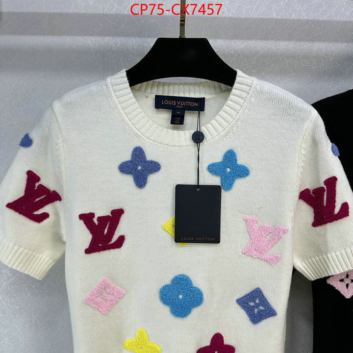 Clothing-LV designer 7 star replica ID: CX7457 $: 75USD