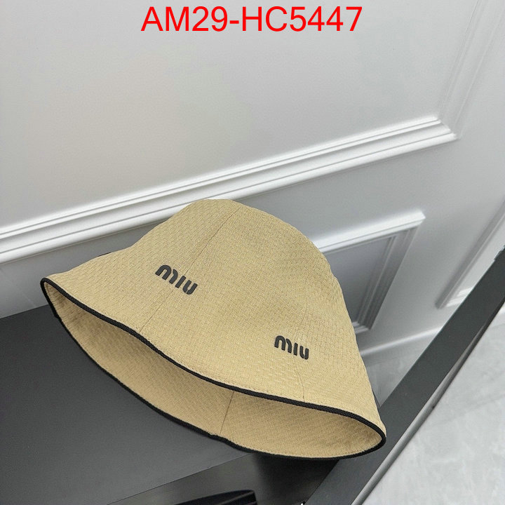 Cap(Hat)-Miu Miu top quality fake ID: HC5447 $: 29USD