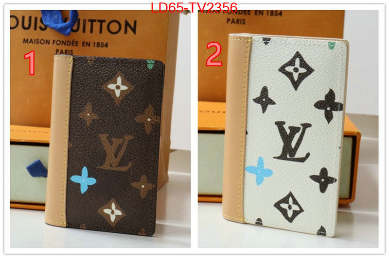 LV Bags(TOP)-Wallet designer fake ID: TV2356 $: 65USD,