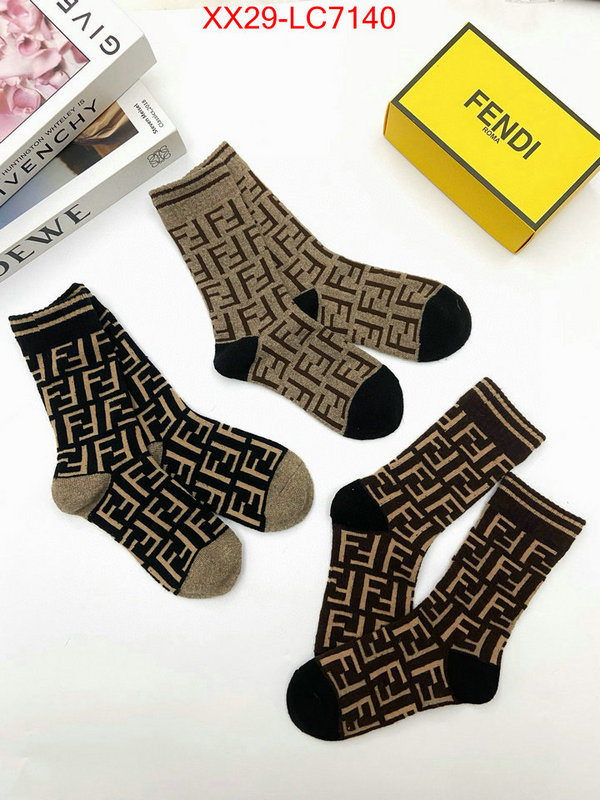 Sock-Fendi top sale ID: LC7140 $: 29USD