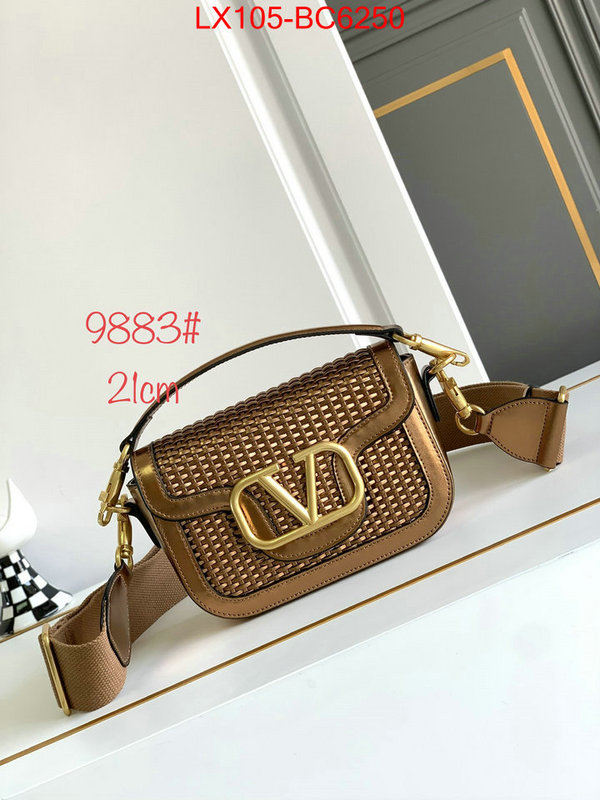 Valentino Bags(4A)-LOC-V Logo highest quality replica ID: BC6250 $: 105USD,