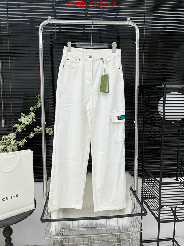 Clothing-Gucci best wholesale replica ID: CX7417 $: 89USD