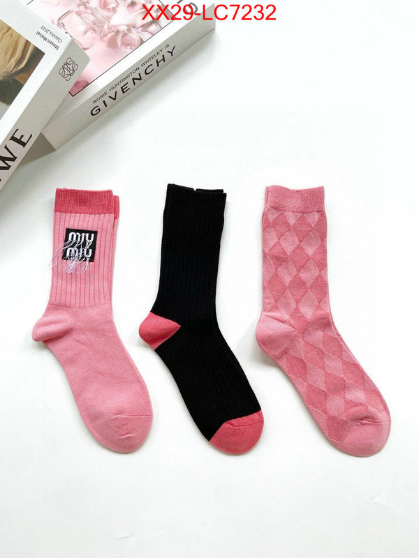 Sock-Miu Miu buy the best replica ID: LC7232 $: 29USD