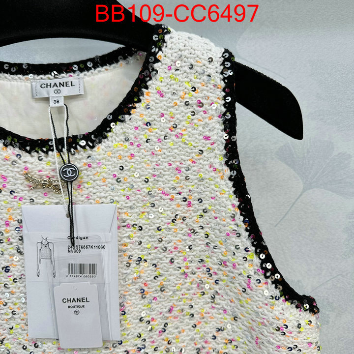 Clothing-Chanel where to buy replicas ID: CC6497 $: 109USD