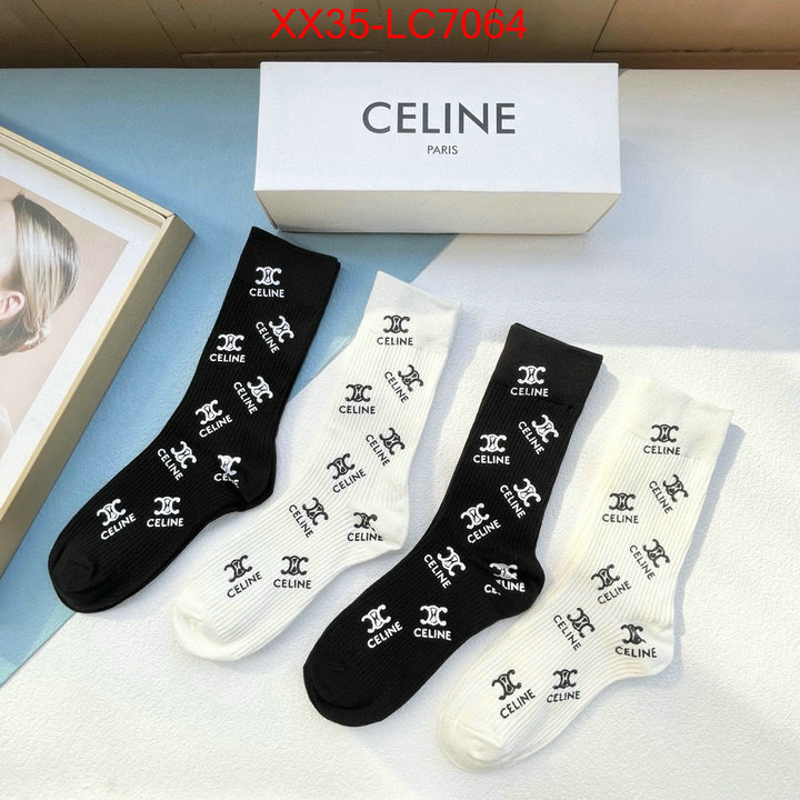 Sock-CELINE replica wholesale ID: LC7064 $: 35USD