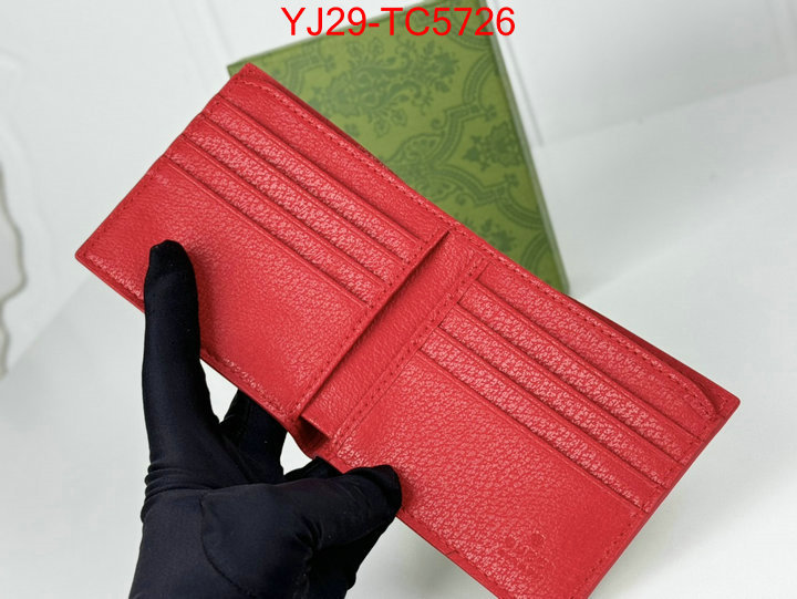 Gucci Bags(4A)-Wallet- best website for replica ID: TC5726 $: 29USD,