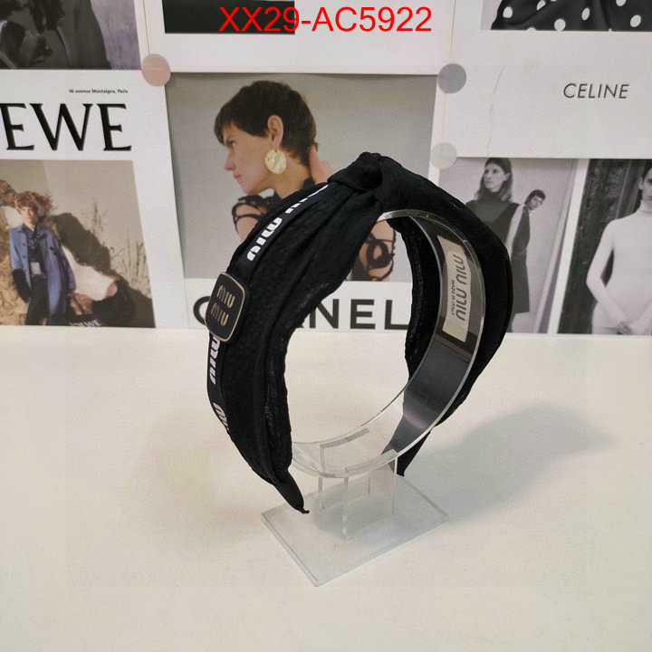 Hair band-MIU MIU luxury shop ID: AC5922 $: 29USD