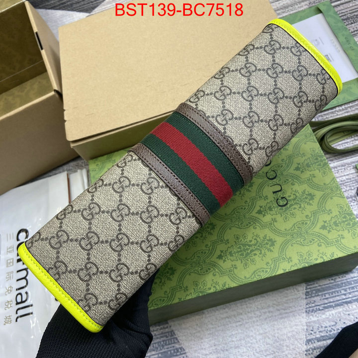 Gucci Bags(TOP)-Clutch- wholesale replica shop ID: BC7518 $: 139USD,