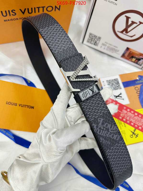 Belts-LV designer fake ID: PX7920 $: 69USD