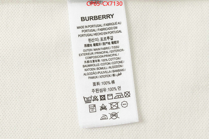 Clothing-Burberry luxury fake ID: CX7130 $: 65USD