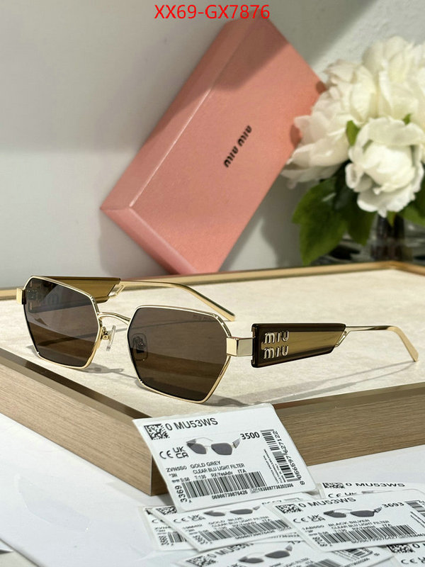 Glasses-Miu Miu best capucines replica ID: GX7876 $: 65USD