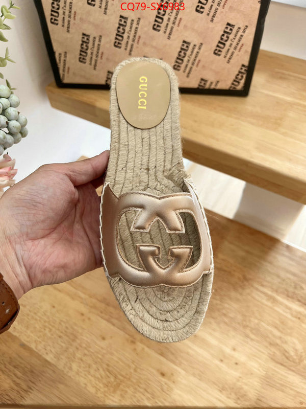 Women Shoes-Gucci best quality fake ID: SX6983 $: 79USD