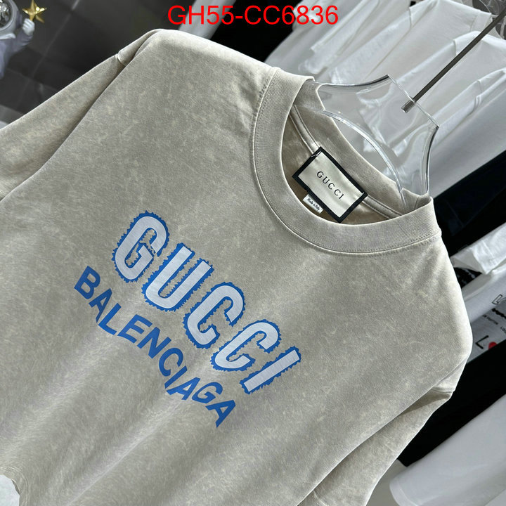 Clothing-Gucci top perfect fake ID: CC6836 $: 55USD