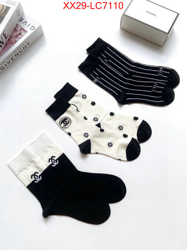 Sock-Chanel wholesale designer shop ID: LC7110 $: 29USD