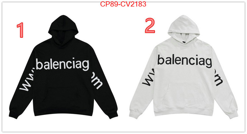 Clothing-Balenciaga buy 2024 replica ID: CV2183 $: 89USD