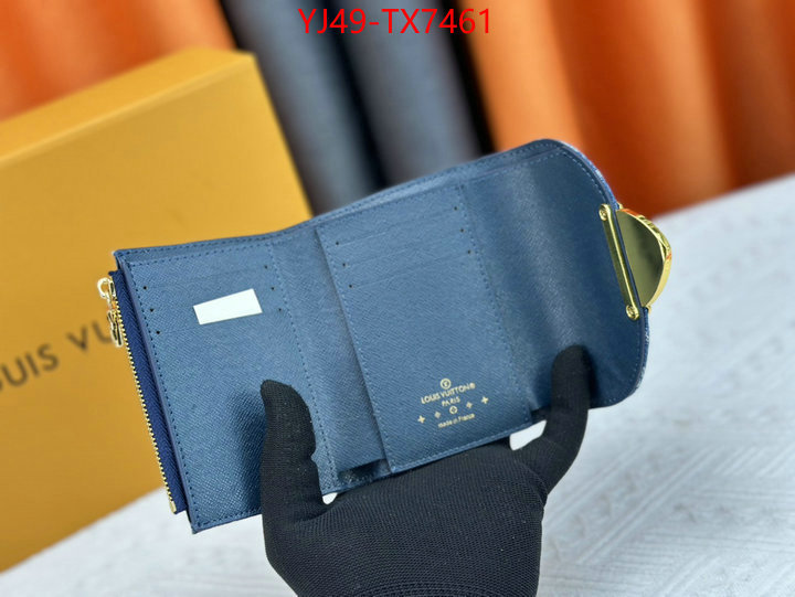 LV Bags(4A)-Wallet where could you find a great quality designer ID: TX7461 $: 49USD,