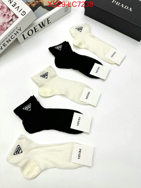 Sock-Prada buy the best replica ID: LC7238 $: 29USD