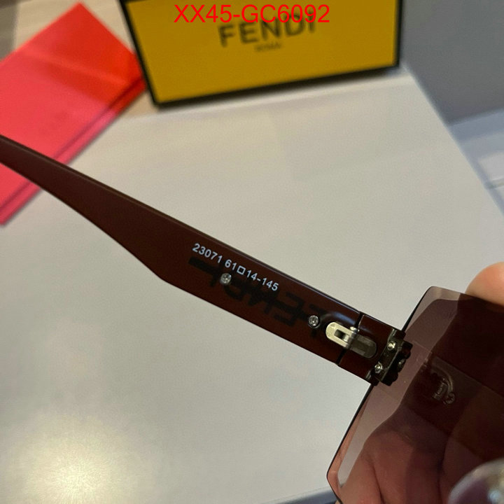 Glasses-Fendi best luxury replica ID: GC6092 $: 45USD