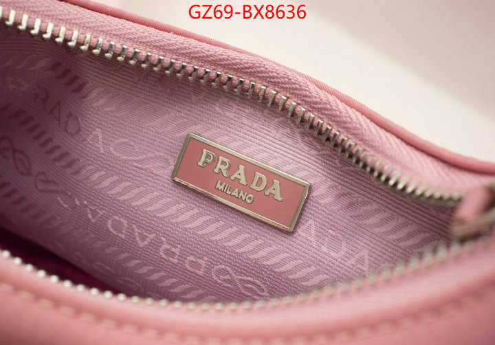 Prada Bags(4A)-Re-Edition 2005 china sale ID: BX8636 $: 69USD,