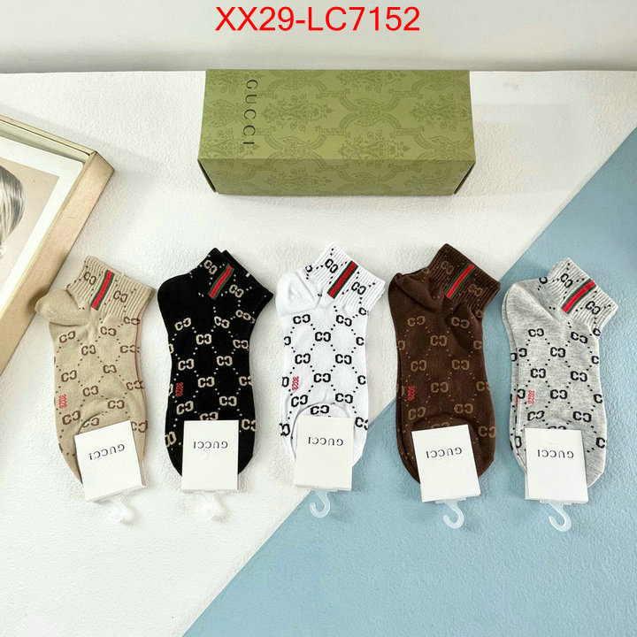 Sock-Gucci perfect quality designer replica ID: LC7152 $: 29USD