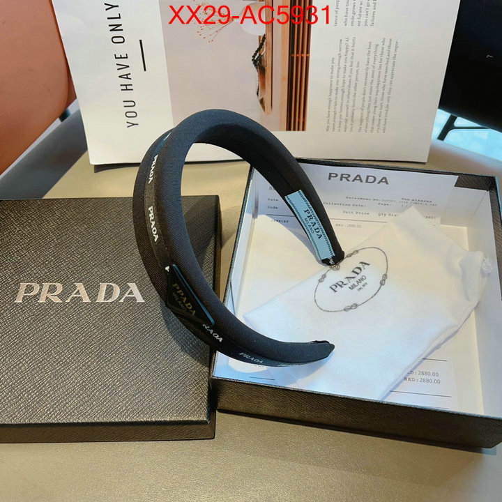 Hair band-Prada luxury fake ID: AC5931 $: 29USD