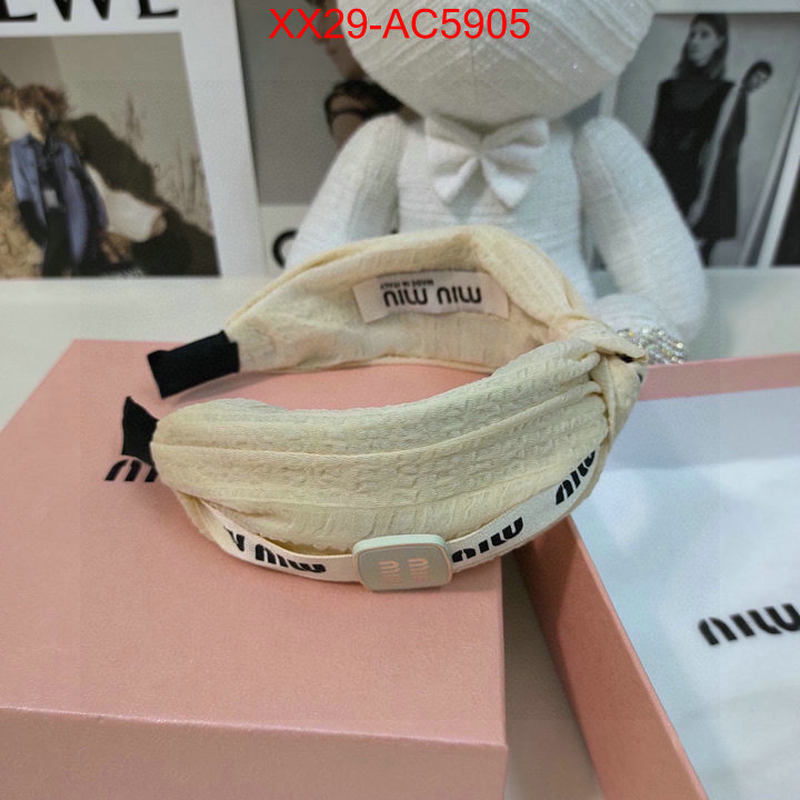 Hair band-MIU MIU 7 star quality designer replica ID: AC5905 $: 29USD