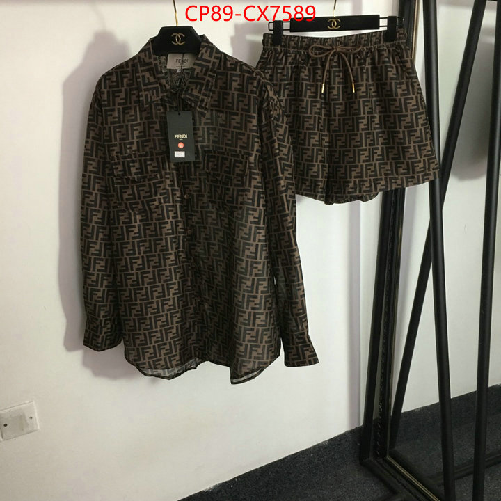 Clothing-Fendi designer replica ID: CX7589 $: 89USD