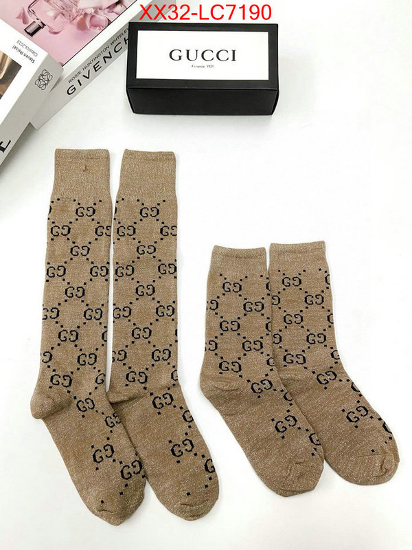 Sock-Gucci luxury 7 star replica ID: LC7190 $: 32USD