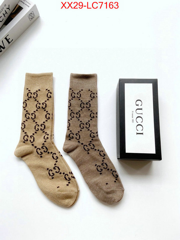 Sock-Gucci fashion replica ID: LC7163 $: 29USD