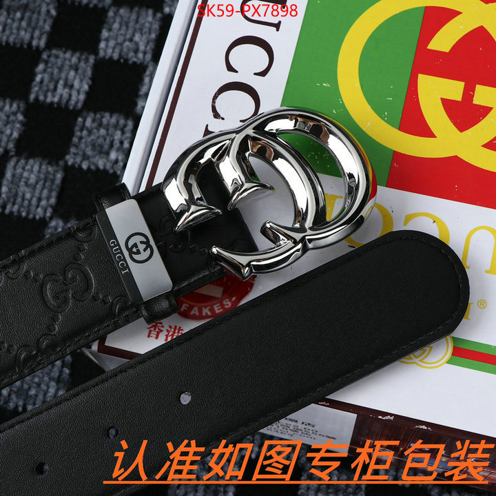 Belts-Gucci top 1:1 replica ID: PX7898 $: 59USD