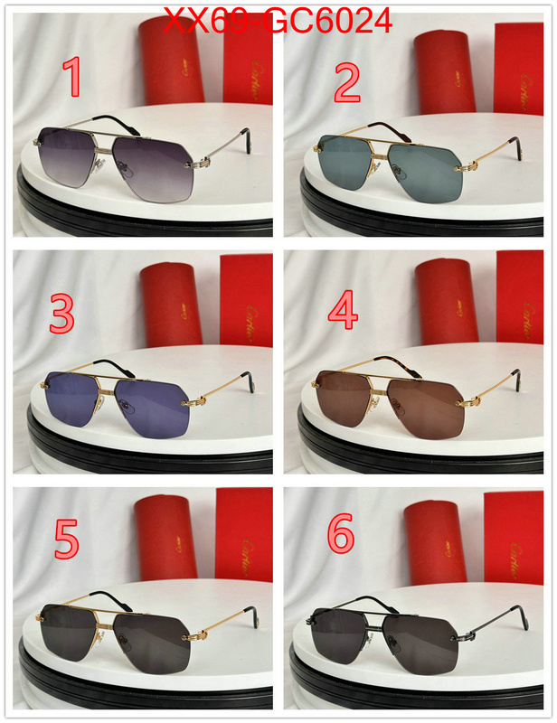 Glasses-Cartier designer wholesale replica ID: GC6024 $: 69USD