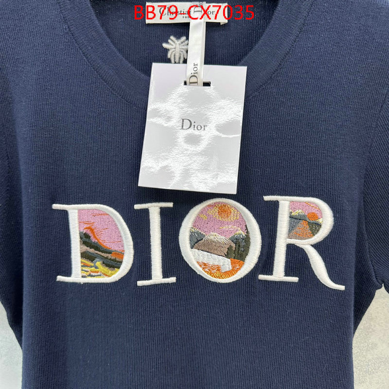 Clothing-Dior what is aaaaa quality ID: CX7035 $: 79USD