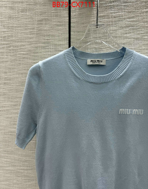 Clothing-MIU MIU at cheap price ID: CX7111 $: 79USD