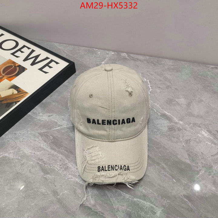 Cap(Hat)-Balenciaga how to find designer replica ID: HX5332 $: 29USD