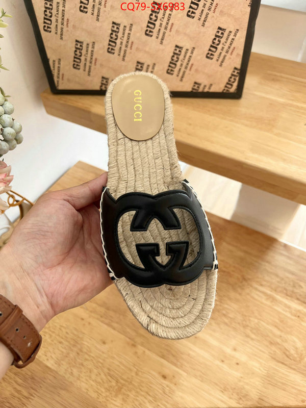 Women Shoes-Gucci best quality fake ID: SX6983 $: 79USD