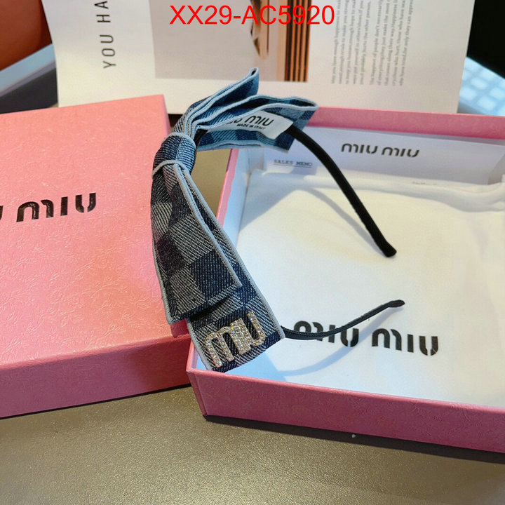 Hair band-MIU MIU where can i find ID: AC5920 $: 29USD