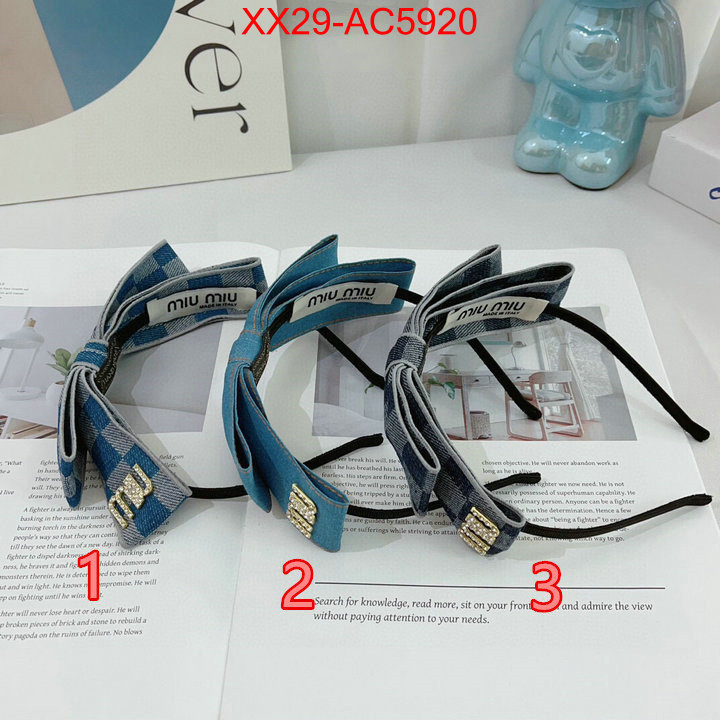 Hair band-MIU MIU where can i find ID: AC5920 $: 29USD