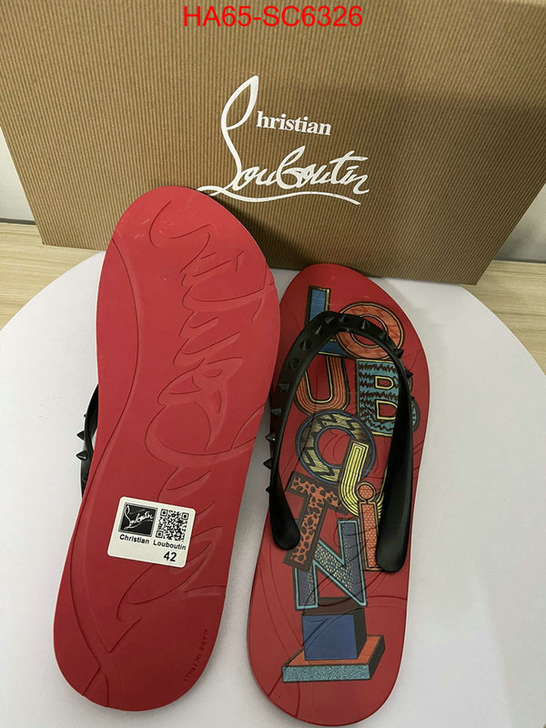 Men Shoes-Christian Louboutin top fake designer ID: SC6326 $: 65USD
