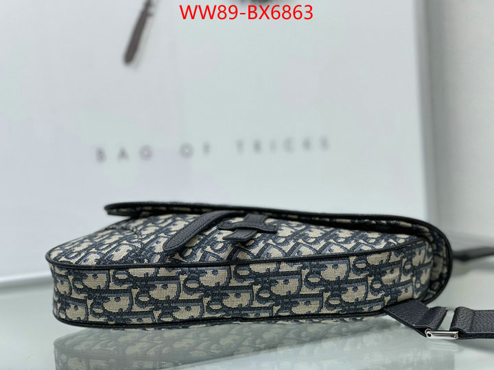 Dior Bags(4A)-Saddle- first copy ID: BX6863 $: 89USD,