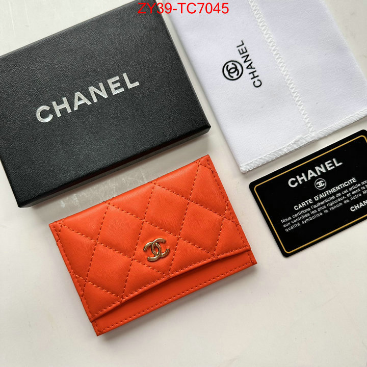 Chanel Bags(4A)-Wallet- top quality replica ID: TC7045 $: 39USD,