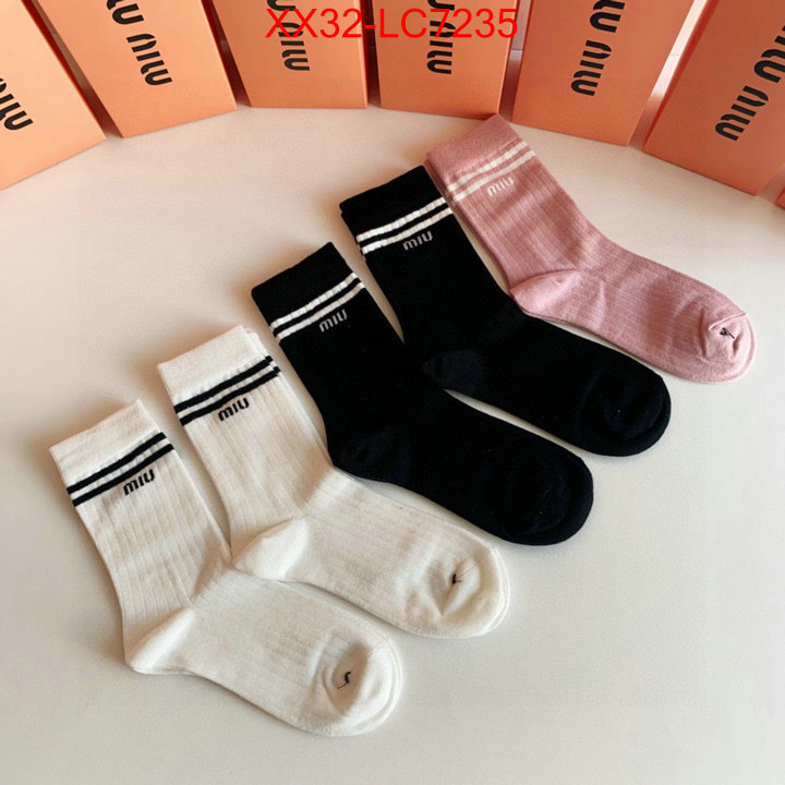 Sock-Miu Miu where can i buy the best quality ID: LC7235 $: 32USD