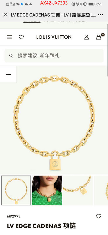 Jewelry-LV aaaaa replica designer ID: JX7393 $: 42USD