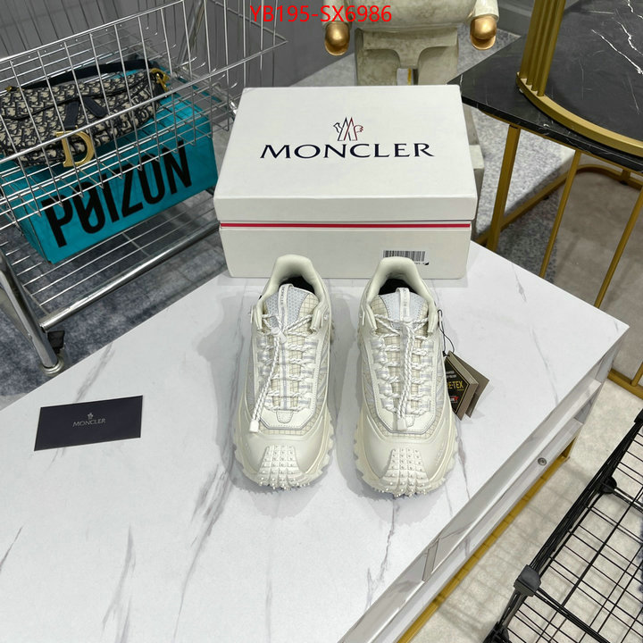 Men Shoes-Moncler buy luxury 2024 ID: SX6986 $: 195USD