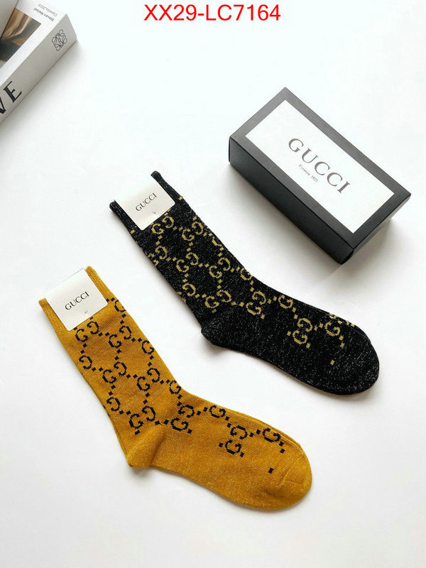 Sock-Gucci for sale cheap now ID: LC7164 $: 29USD