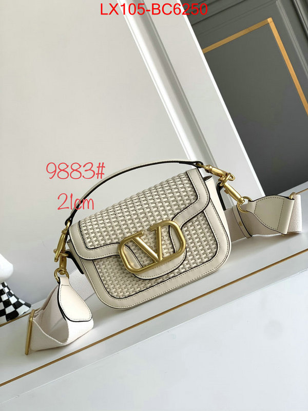 Valentino Bags(4A)-LOC-V Logo highest quality replica ID: BC6250 $: 105USD,