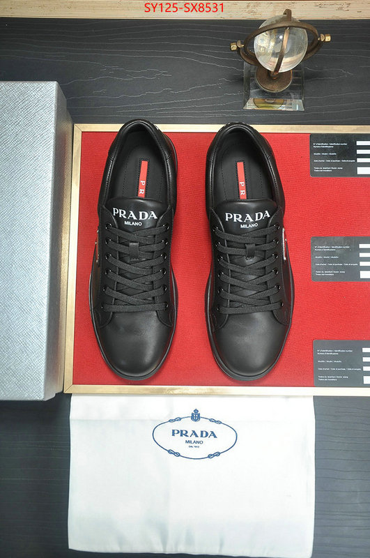 Men shoes-Prada highest quality replica ID: SX8531 $: 125USD