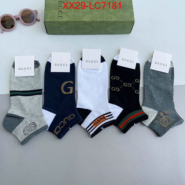 Sock-Gucci where can you buy replica ID: LC7181 $: 29USD