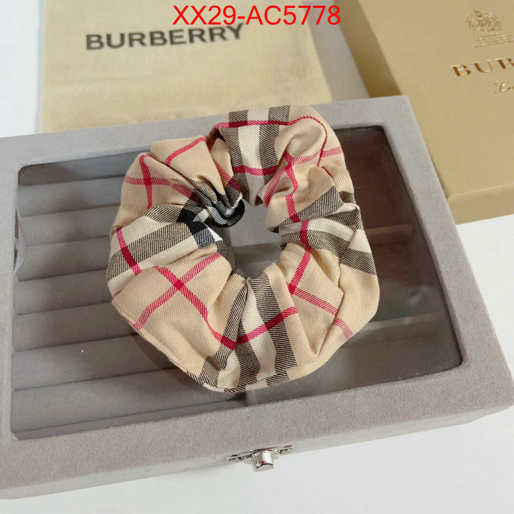 Hair band-Burberry luxury cheap replica ID: AC5778 $: 29USD